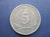 Монета 5 центов Восточно-Карибские штаты 2008