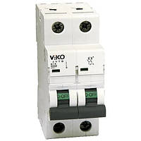 Автоматический выключатель 2C VIKO двухполюсный 10А 4,5кА 230/400V Тип C