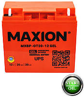 Акумулятор гелевий MAXION GEL 12-20 12V, 20Ah