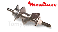 Шнек XF911101 (SS-989843) L=114мм для мясорубки Moulinex DKA, HV2, HV3, HV4, HV6, HV8