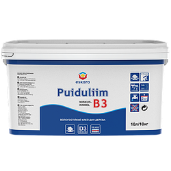 Столярний вологостійкий клей Eskaro B3 Niiskuskindel Puiduliim, 10л (43682)