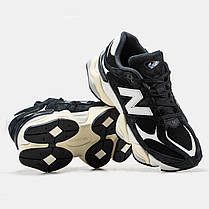 Кросівки New Balance 9060 Black White / Нью Беланс 9060 Чорні з Білим, фото 6