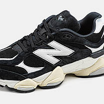 Кросівки New Balance 9060 Black White / Нью Беланс 9060 Чорні з Білим, фото 5