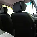 Чохли на сидіння Чері М11 (Chery M11) модельні MAX з екошкіри Чорно-білий, фото 2