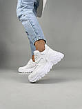 Кросівки жіночі шкіряні білі, фото 3