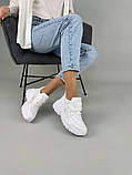 Кросівки жіночі шкіряні білі, фото 7