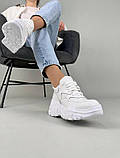 Кросівки жіночі шкіряні білі, фото 10