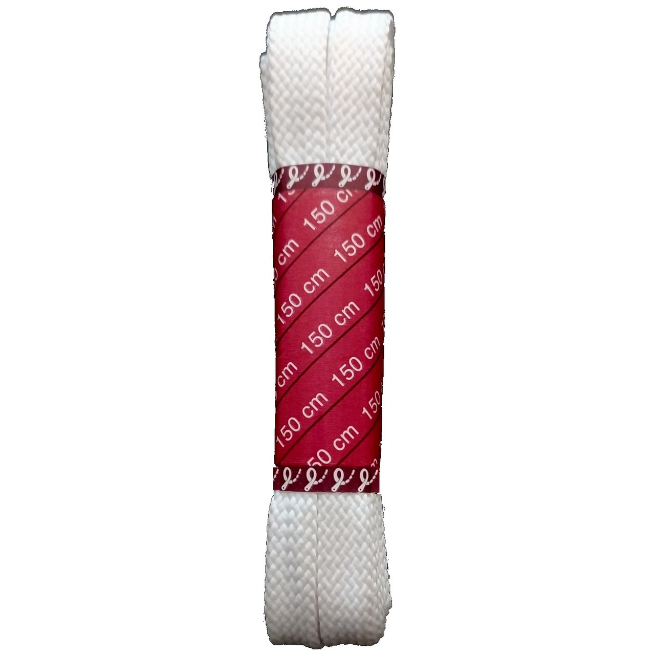 Шнурки плоскі / білі / поліестер / 150 см, фото 1