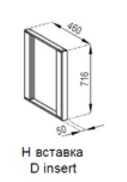 Нижня 5 см Н вставка Влада МДФ