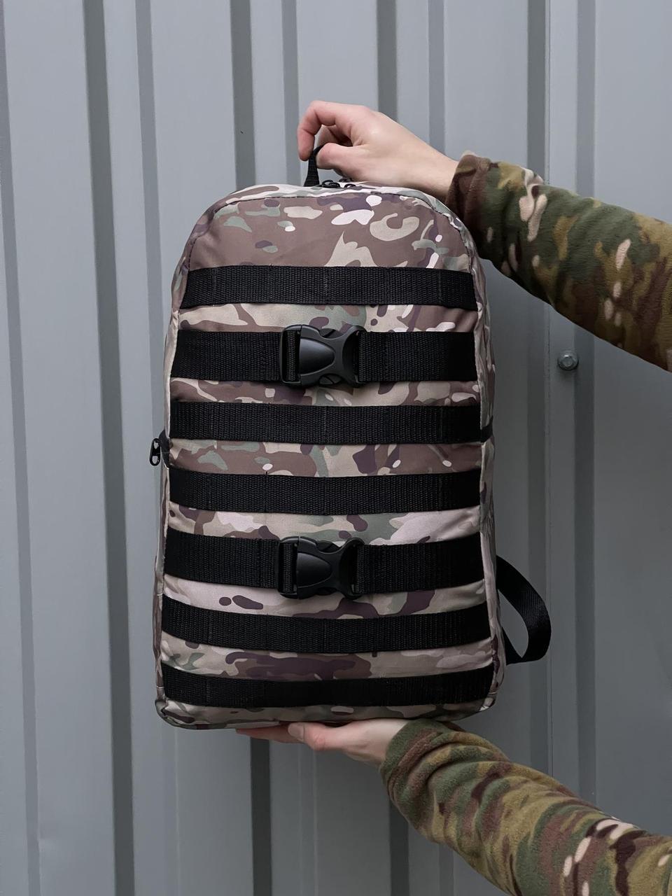Чоловічий рюкзак Fazan V2 у кольорі мультикам | Чоловічий  камуфляжний рюкзак