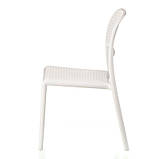 Пластиковий стілець садовий Aurora білий 86х45х45 см міцний моноліт-каркас для кафе, фото 4