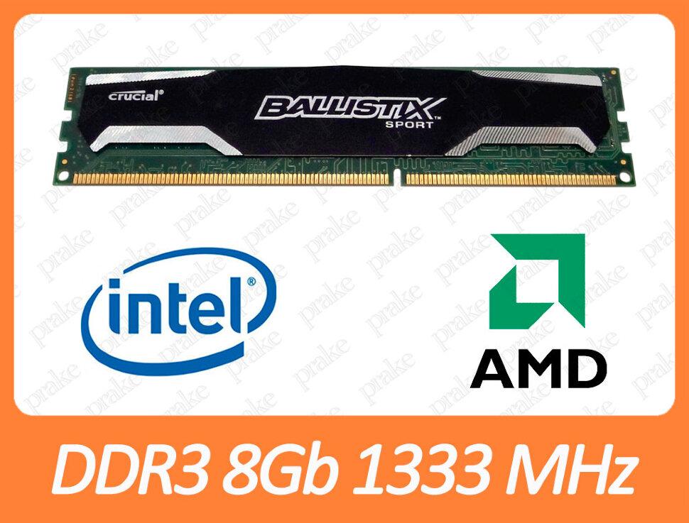 DDR3 8GB 1333 MHz (PC3-10600) CL9 Crucial Ballistix Sport BLS8G3D1339DS1S00