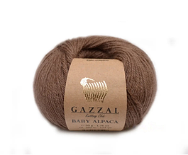 Gazzal Baby Alpaca, Коричневий №46002