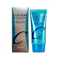 Collagen Enough, Солнцезащитный крем для лица Moisture Sun Cream SPF50+/PA+++, 50г