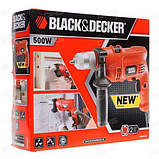 Дриль ударний мережевий BLACK+DECKER KR504CRE, фото 5