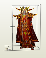PaperKhan Конструктор из картона Kaelthas Warcraft papercraft 3D фигура развивающий подарок статуя сувенир