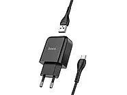 Зарядний пристрій 220В USBx1 з кабелем USB - micro USB Hoco N2 Vigour, фото 6