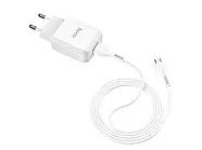 Зарядний пристрій 220В USBx1 з кабелем USB - micro USB Hoco N2 Vigour, фото 8