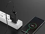 Зарядний пристрій 220В USBx1 з кабелем USB - micro USB Hoco N2 Vigour, фото 9