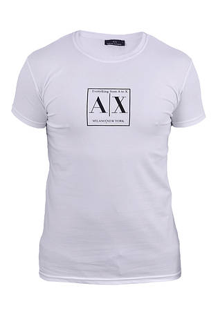 Футболка чоловіча Armani 23-A2028B біла, фото 1