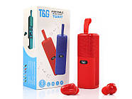 Портативна міні-колонка Bluetooth з навушниками Double TG807, фото 10