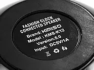 Музична колонка Bluetooth з годинником, радіо та RGB підсвічуванням Kimiso KMS-K12 Чорна, фото 10