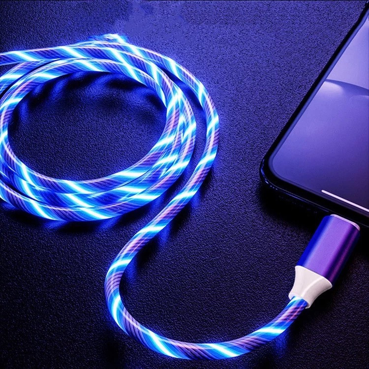 Магнітний USB кабель який світиться для телефону, фото 1