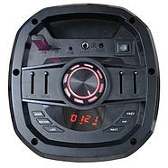 Акустична переносна колонка ZXX-5511 30Вт 6,5" 62х24х24см USB/SD/FM/BT/MIC/ДК, фото 4