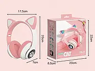 Бездротові навушники LED з котячими вушками Bluetooth STN-28, фото 9