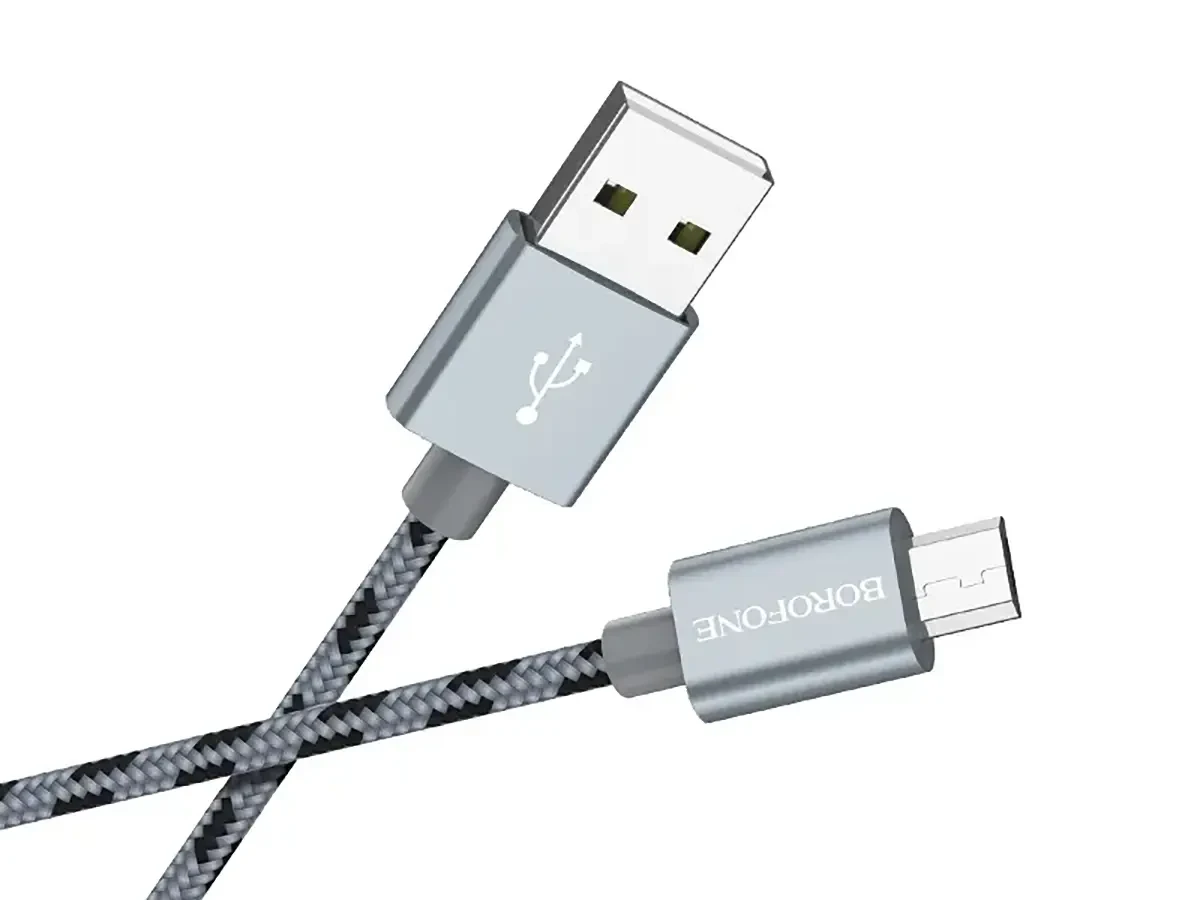 USB кабель- micro USB Borofone BX24 Ring Current