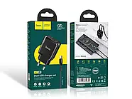 Зарядний пристрій 220В USBx2 з кабелем USB - Type-C Hoco N7 Speedy, фото 7