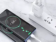 Зарядний пристрій 220В USBx2 з кабелем USB - Type-C Hoco N7 Speedy, фото 8