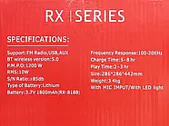 Колонка музична портативна Bluetooth RX-8188, фото 3