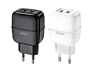 Зарядний пристрій 220В USBx2 з кабелем USB - Lightning Hoco C77A Highway, фото 4