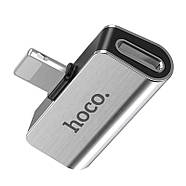 Перехідник конвертер аудіо 2 в 1 Lightning - Lightning Hoco LS24, фото 7