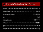 Колонка музична портативна Bluetooth ZQS4247, фото 4