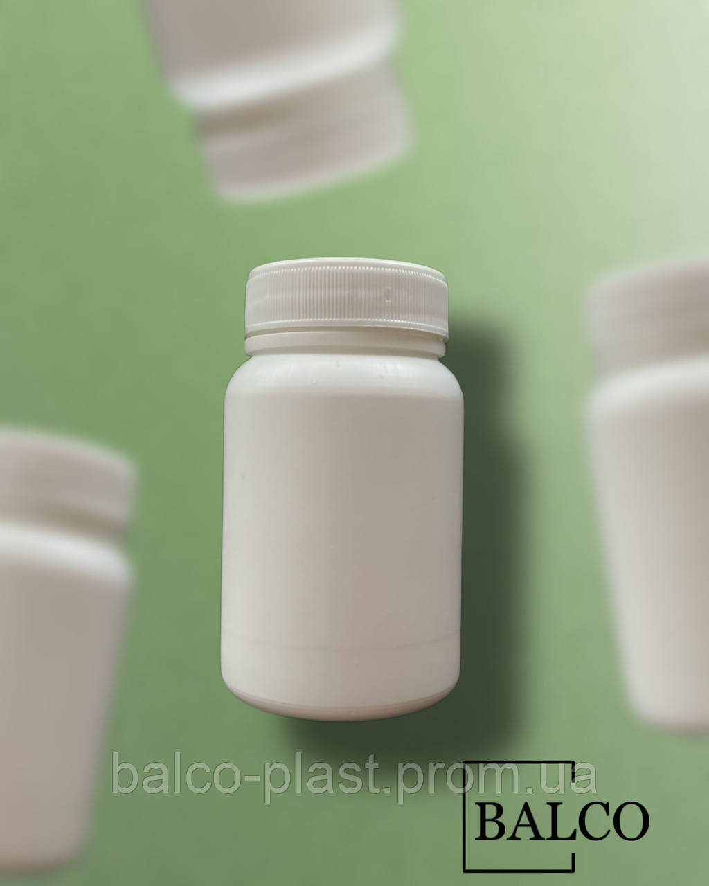 Банка пластиковая 100 мл (емкость, тара с крышкой, баночка) (ID ...