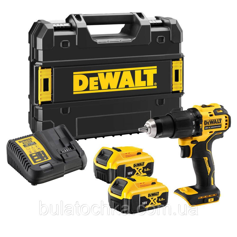 Дриль-шурупокрут акумуляторний безщітковий ударний DeWALT DCD709P2T, фото 1