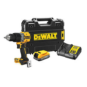 Дриль-шурупокрут акумуляторний безщітковий ударний DeWALT DCD805E1T+DCB183