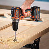 Дриль-шурупокрут акумуляторний безщітковий BLACK+DECKER BL186N, фото 5