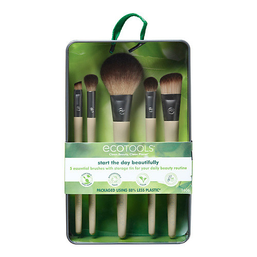 ECOTOOLS Набір кистей для макіяжу EcoTools Start The Day Beautifully Kit Почни прекрасний день