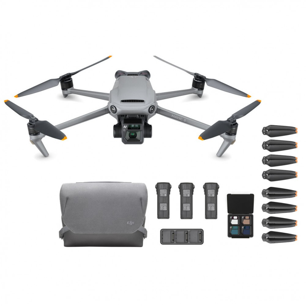 Квадрокоптер DJI Mavic 3 Fly More Combo - Дрон с 4К камерой до 15 км 45 хв 3 аккумулятора - фото 1 - id-p1820833048