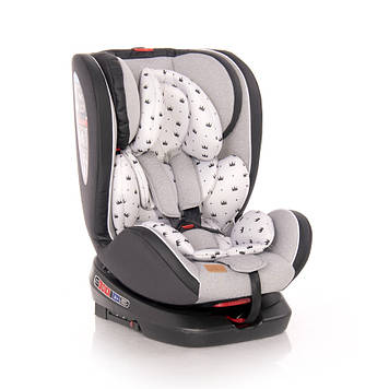 Автокрісло Lorelli NEBULA ISOFIX (0-36 кг) (grey crowns)