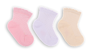Шкарпетки дитячі ажурні для дівчинки GABBI NSD-61 розмір 8-10 (в упаковке 6 штук)(90061)