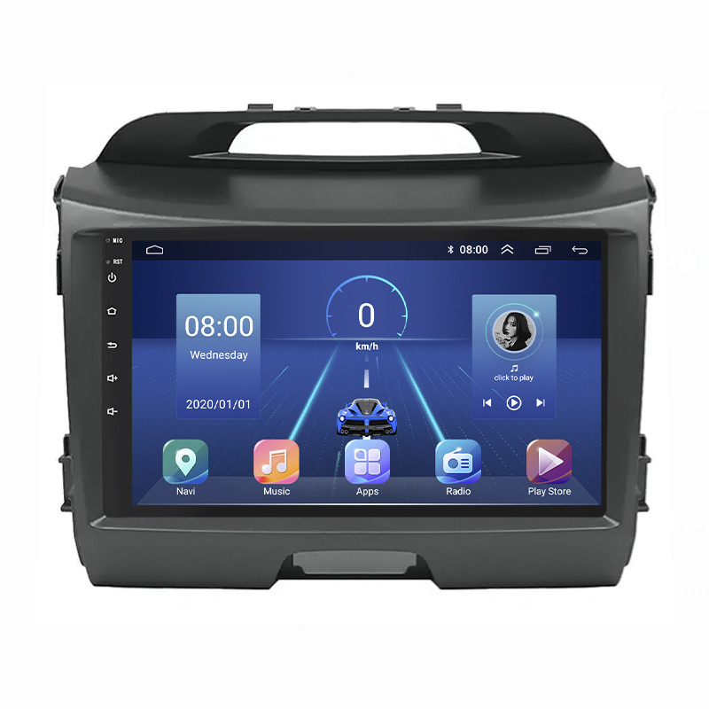 Штатна магнітола 9" Lesko для Kia Sportage III Рестайлінг 2014-2016 6/128Gb 4G Wi-Fi GPS Top Кіа