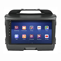 Штатна магнітола Lesko для Kia Sportage III 2010-2014 екран 9" 4/64Gb/4G/ Wi-Fi/CarPlay Premium GPS Android, фото 2