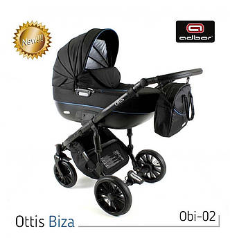 Коляска 3в1 ADBOR OTTIS BLACK 2020 Obi-02