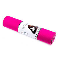 Коврик для фитнеса однослойный розовый Friendly 183*61*0,6 см