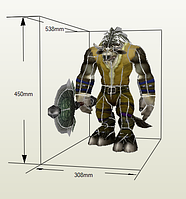 PaperKhan Конструктор из картона Gamon Warcraft papercraft 3D фигура развивающий подарок статуя сувенир