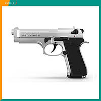 Пістолет стартовий Retay Mod. 92 Beretta сигнально-шумовий пугач під холостий патрон хром Ретай Беретта (S140110C)